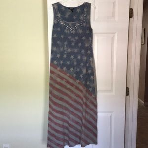 Style & Co American Flag Maxi Dress